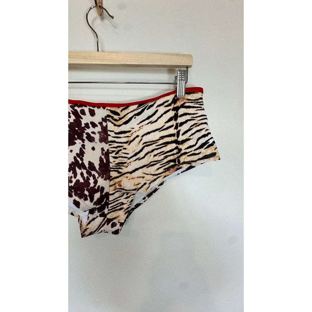 Halter Bikini Boyshort Triangle Gingham ColorBlock Swimsuits Cheeky XL Swimsuit